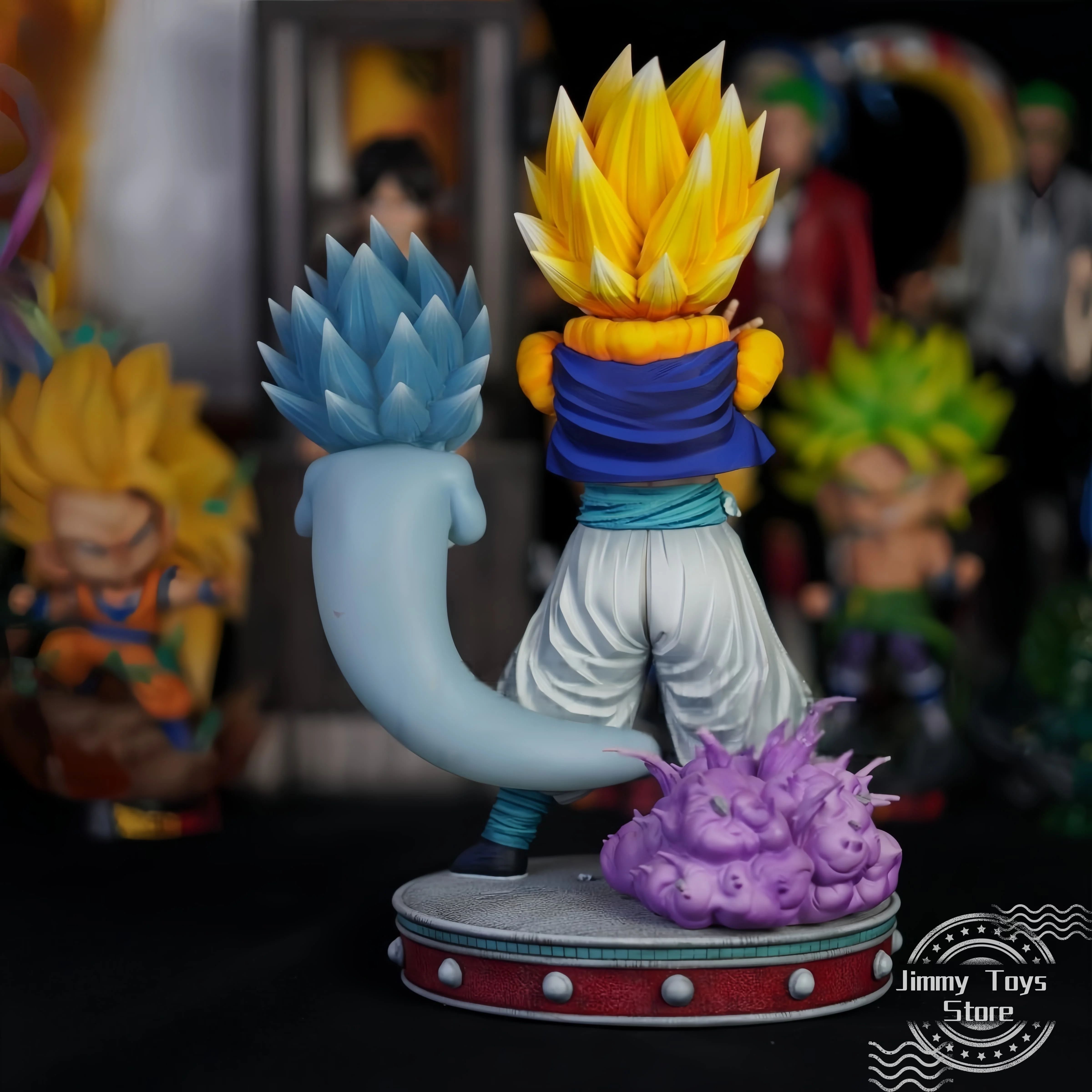 25cm anime dragon ball figura super gotenks estatueta super saiyan pvc gk estátua figura de ação modelo crianças bonecas presente brinquedos