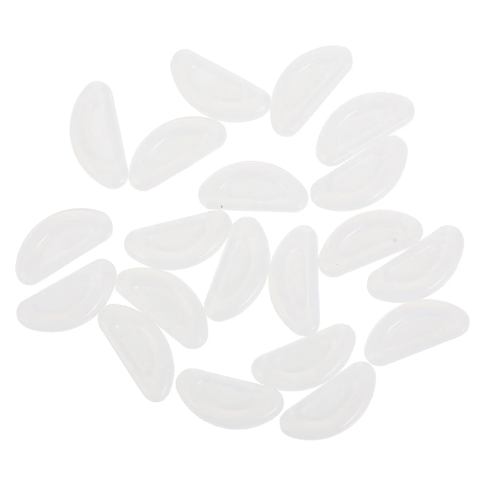 

10Pairs Silicone Nose Pads for Eyeglasses Ergonomic Stick on Cushioned Nose Bridge Pads Non Slip Adhesive Replacement