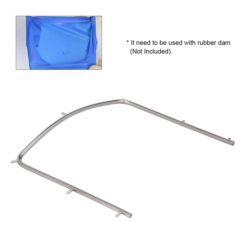 1Pc Stainless Steel Dental Rubber Dam Frame Holder Autoclavable Rubber Dam Frame Holder Surgical Clamp S/M/L Dental Lab Supplies view 5