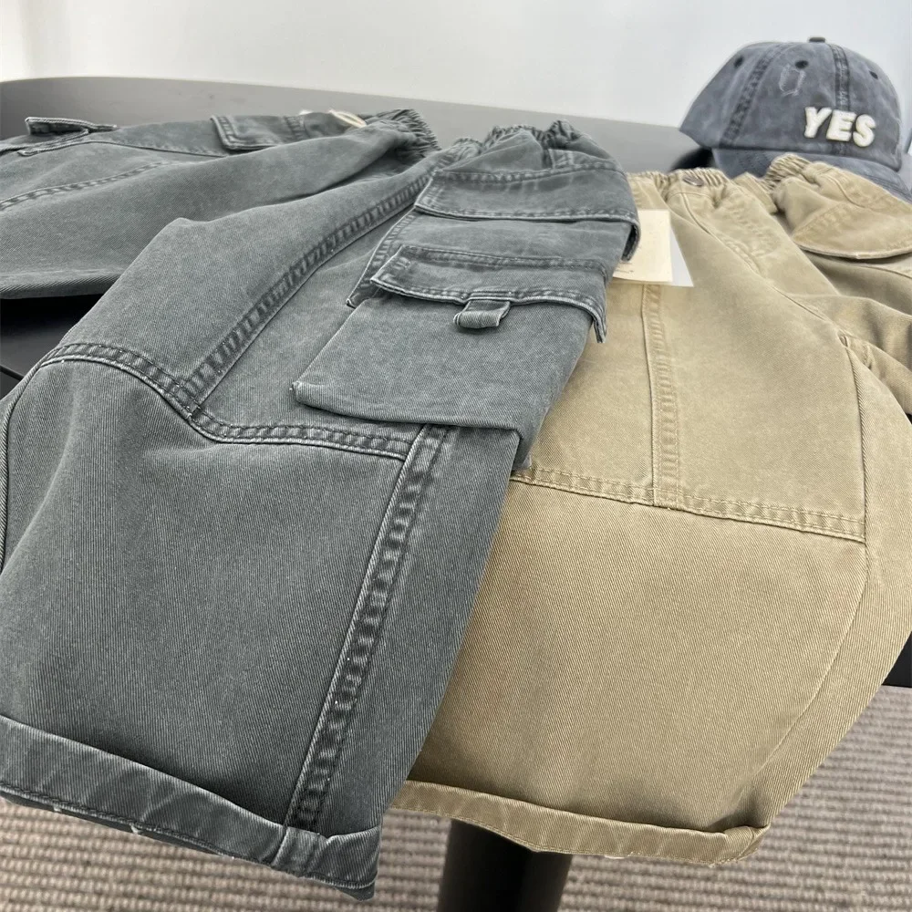 Children Clothing Kids Fashion Retro All Match Overalls 2024 Spring and Autumn New Boys Casual Loose Straight Leg Pants