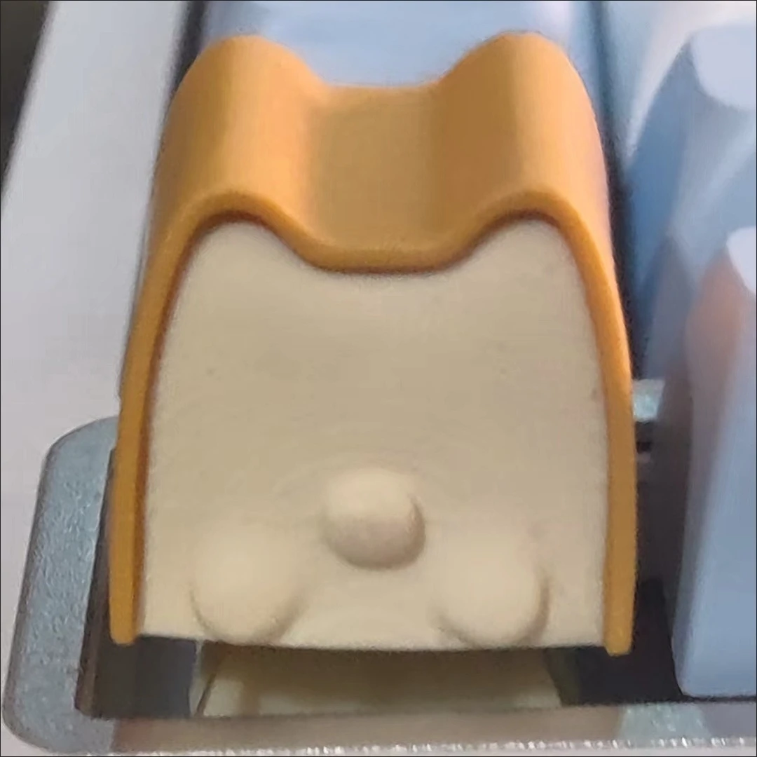 لوبو الأصلي الخبز الكلب Kawaii كيكابس الراتنج الميكانيكية لوحة المفاتيح الملحقات Keycap واحد ESC استبدال لوحة المفاتيح ديكور OEM R4 #6