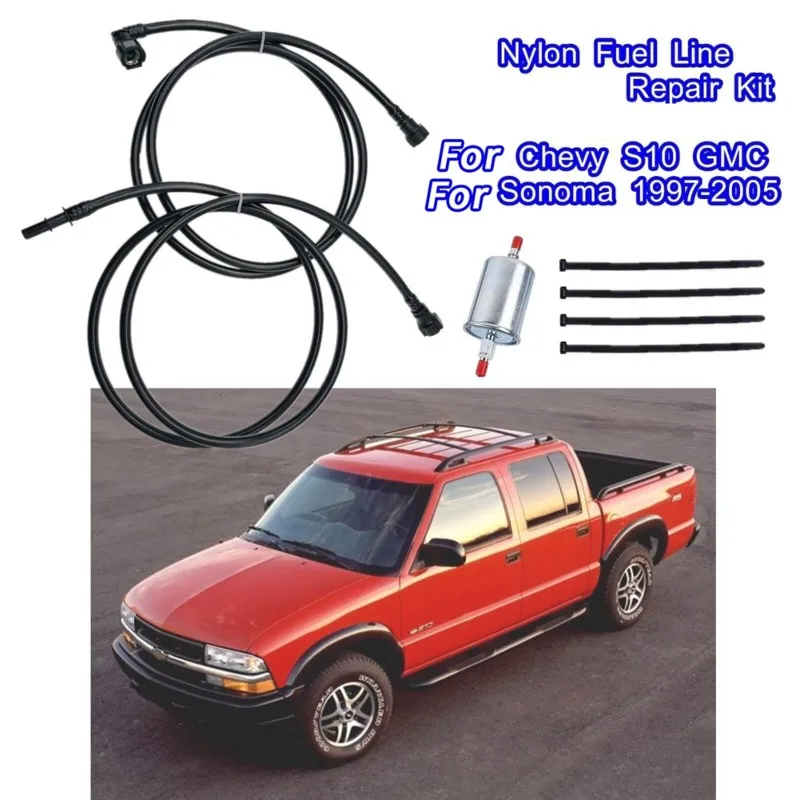 

Fuel For Line Repair Kit NFR0012 For Chevy S10 For GMC Sonoma 2.2L 4.3L 1997-2005 GM56B FL-GM56C FL-GM16D