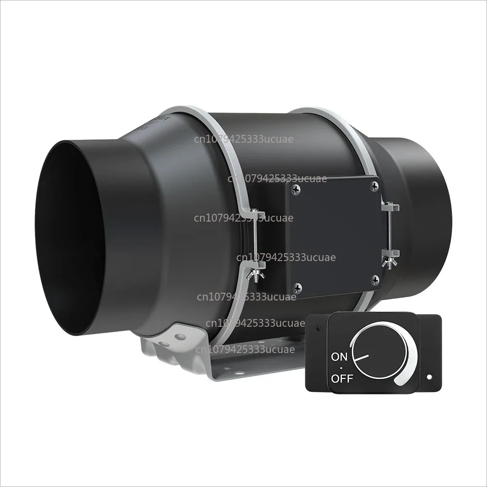 6 Plastic Duct Exhaust Fan Ventilation Fan EC Motor Duct Fan with Speed Controller