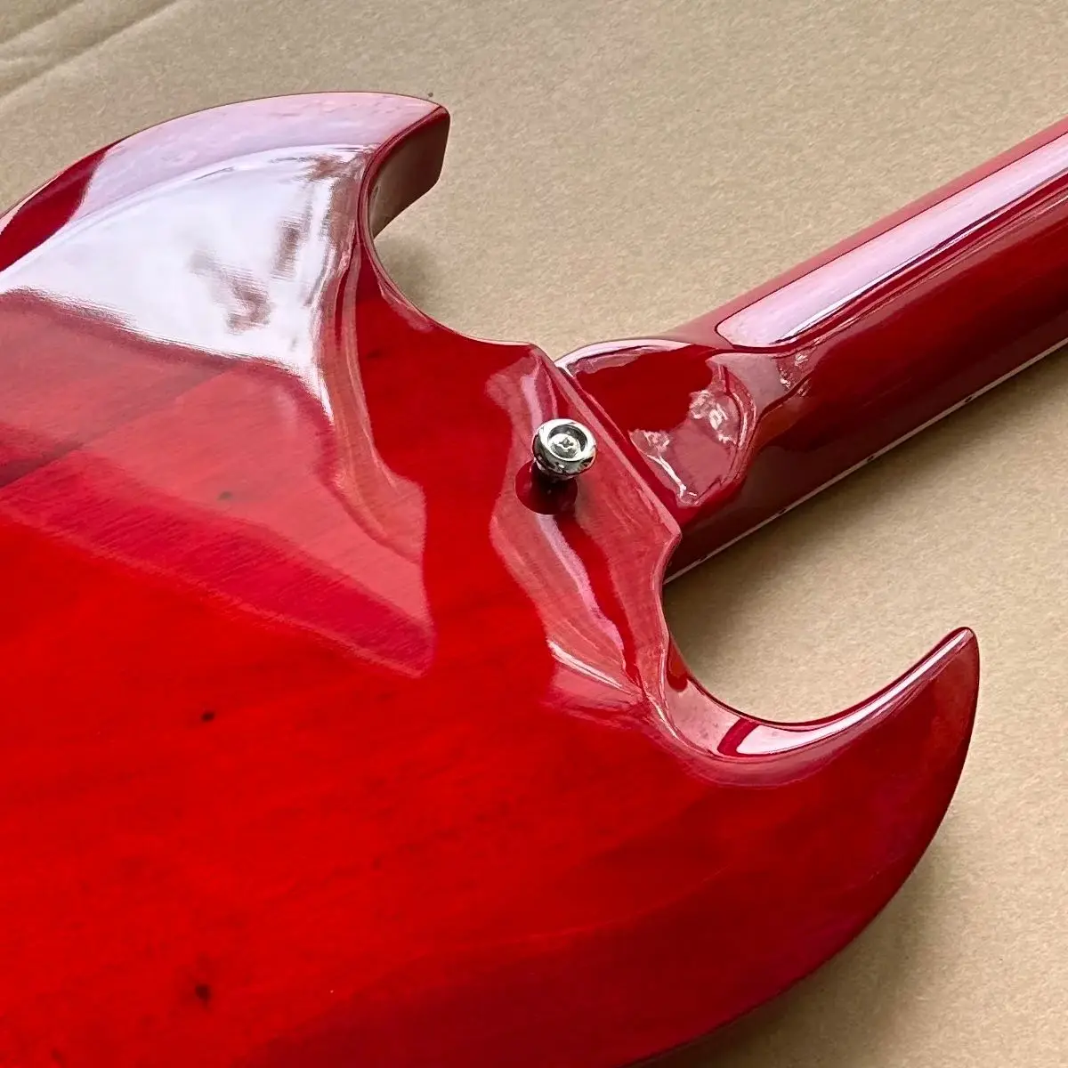 Custom shop, Made in China, SG High Quality Electric Guitar, red color，Chrome Hardware, free delivery