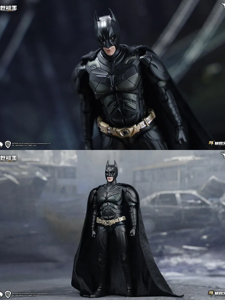 Original DC ตุ๊กตา DIY Assembly รุ่น 1/12 Batman Collectible Action Figure Dark Knight 6 "ชุดแฟนงานอดิเรกของเล่น