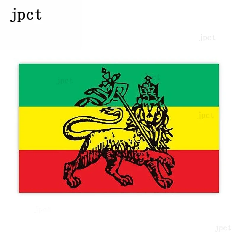 Adesivo à prova d'água CTCM Bob Marley Reggae com bandeira, formato de canoa, carro ou caminhão, 13cm * 8cm, para proteção contra arranhões.