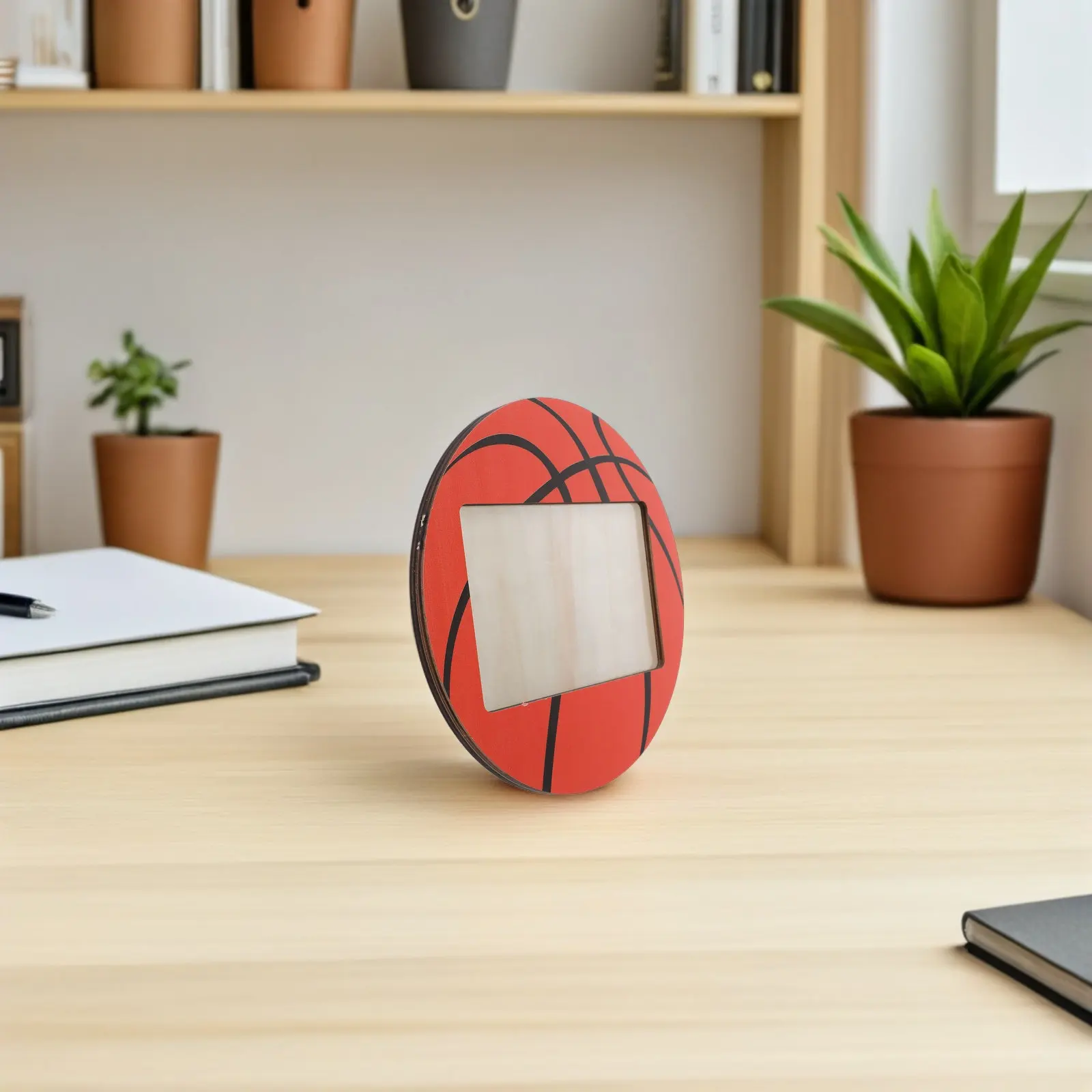 6Pcs Basketball Wood Picture Frames Sports Theme Desktop Photo Frame 6x4 Inch Rustic Sports Decor Home Office Party Photo