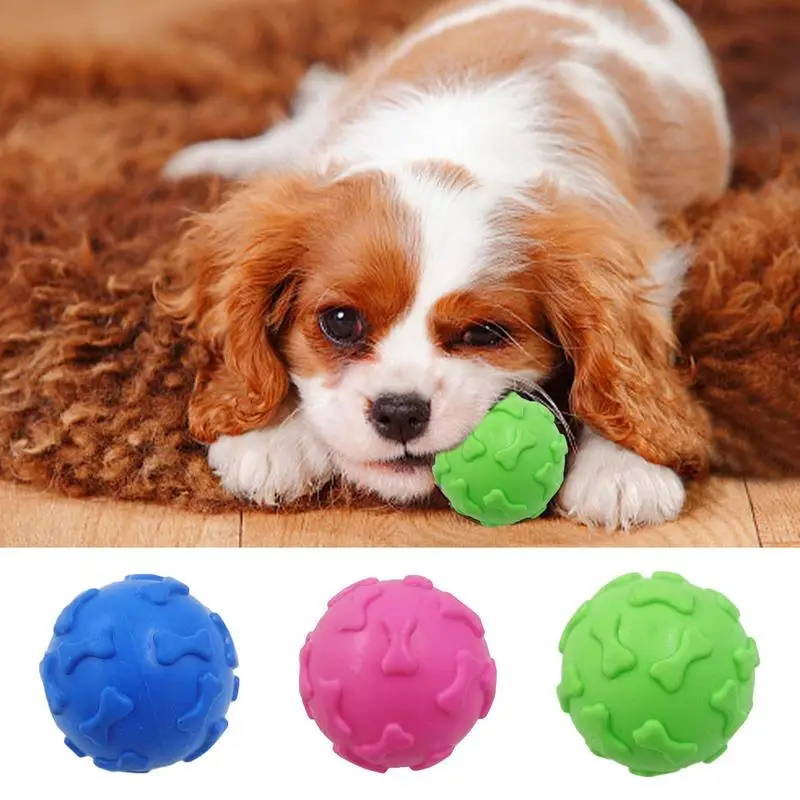 Dog Toy Bone Head Ball Pets Grinding Teeth Stick Toothbrush Dog Bite Rubber Sound Making Toy Tpr Material Pet Toy Sounding Toys