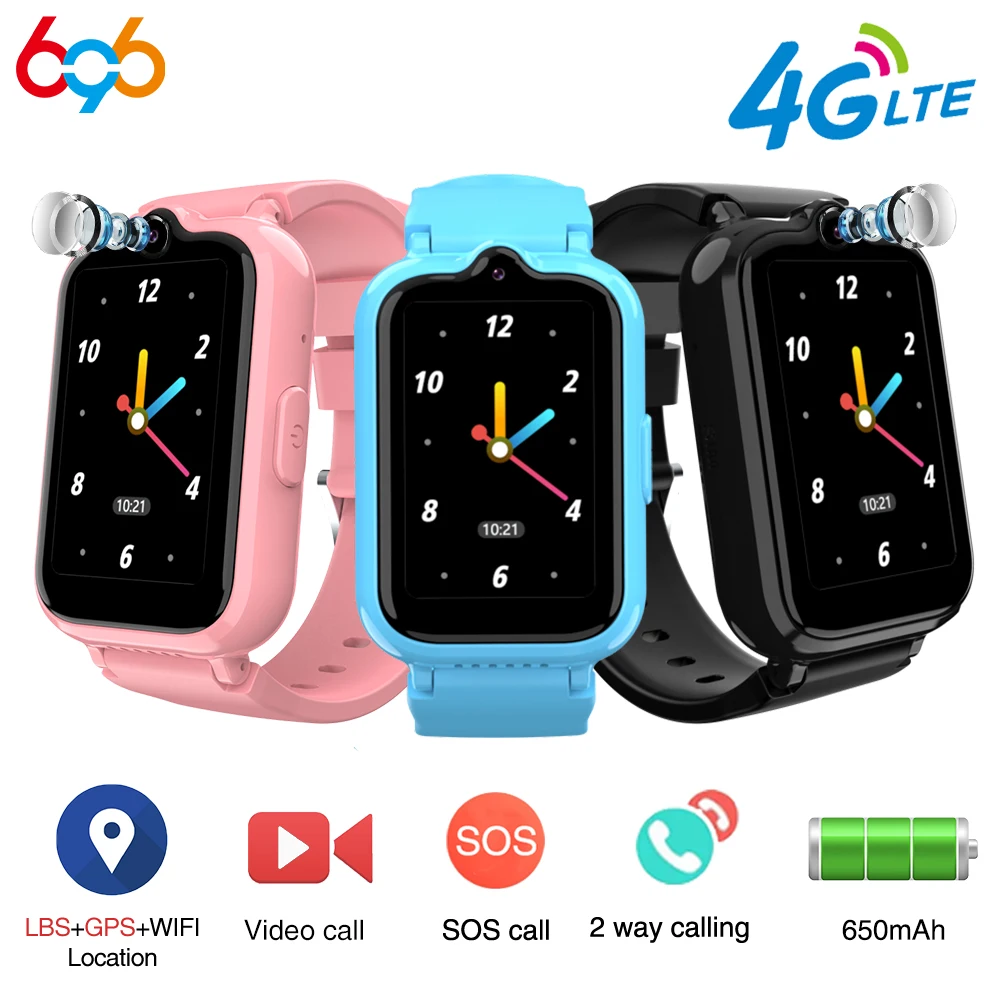 4G Kids Smart Watches Waterproof 650mAh HD Voice Call Camera Smartwatch SOS For Children GPS Location Students Girl Boy Sim Card