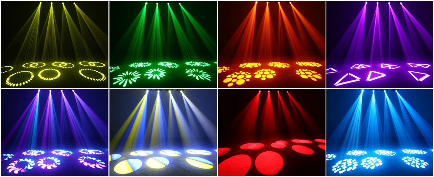U'King 85W LED Moving Head Licht DMX512 RGBW Strahl Bühnenlicht 3/5 Prisma Effektlicht für KTV DJ Disco Show Party Spotlicht – Detail 3