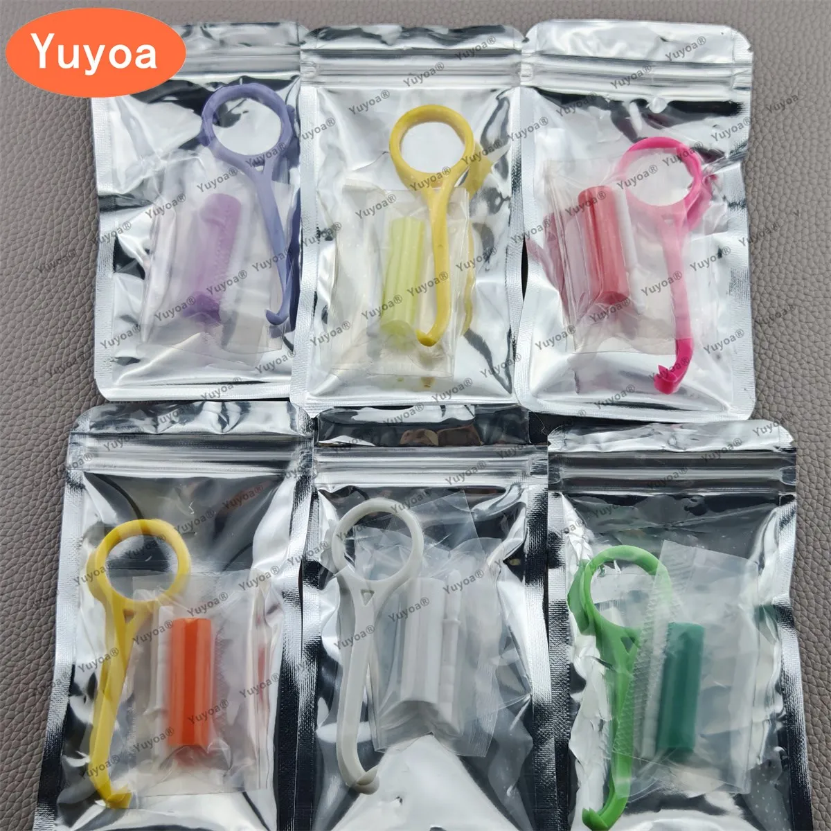 

50 наборов Yuyoa: Набор для снятия и фиксации ортодонтических элайнеров, прозрачные пластиковые крючки и силиконовые стикеры для выравнивания зубов