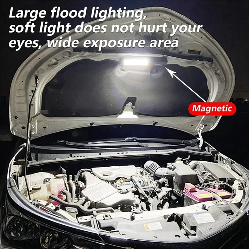 USB Rechargeable Work Light Car Repair Handheld Light Workshop Repair Light with Magnet Hook LED Work Light-A57M view 4