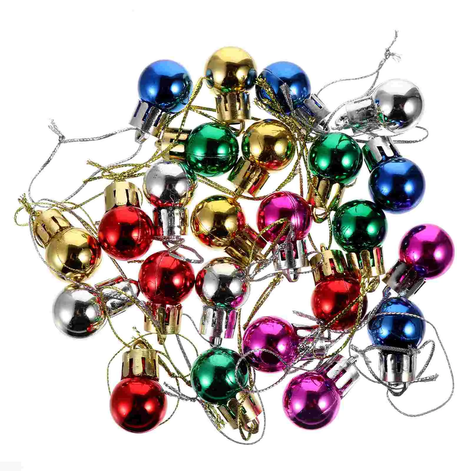 96 Pcs Christmas Tree Decoration Balls Hanging Pendants Decorations Mini Supplies