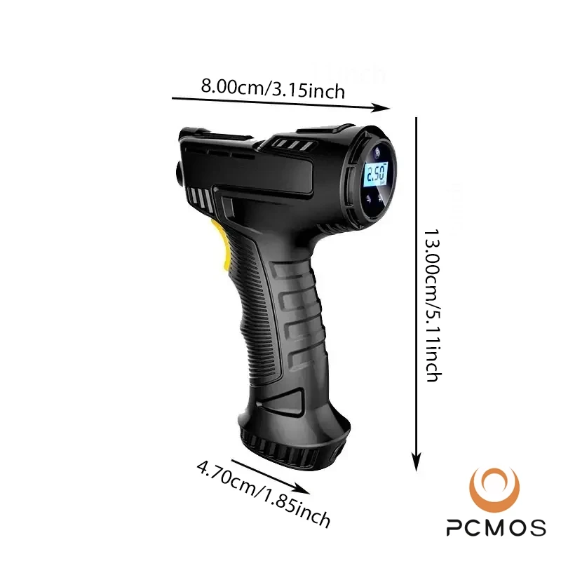 PCMOS 차량용 장착 팽창 펌프, 무선 충전, 휴대용 스마트 홈 자동차 오토바이, 휴대용 타이어 팽창 펌프, 1 세트