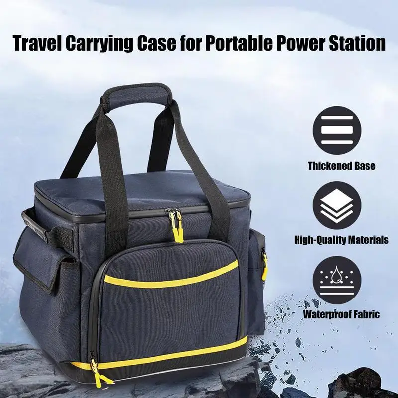 Organizador de cables de carga de viaje, bolsa de cables de carga con cremallera, bolsa de transporte de tela Oxford, accesorios a prueba de golpes