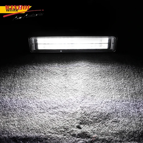 Imagen 2 del producto Barra de luz LED de trabajo para coche, focos de inundación, lámpara antiniebla de conducción, luz de trabajo de barra Led para camión todoterreno 4x4, Tractor y barco, 4/2/1 Uds., 12V-24V