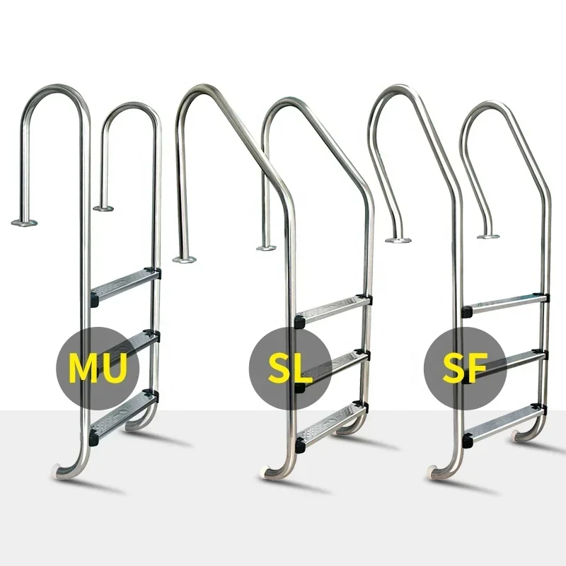 

2026 Direct Factory Sale Customizable Stainless Steel 304/316 Pool Ladder Enhanced Thickness Various Sizes Designs Swimming Pool