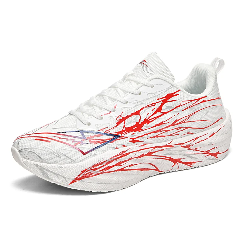 أحذية الجري المتخصصة من الكربون بورد ماراثون للرجال رياضية قابلة للتنفس وخفيفة الوزن للنساء أحذية رياضية مريحة مضادة للانزلاق