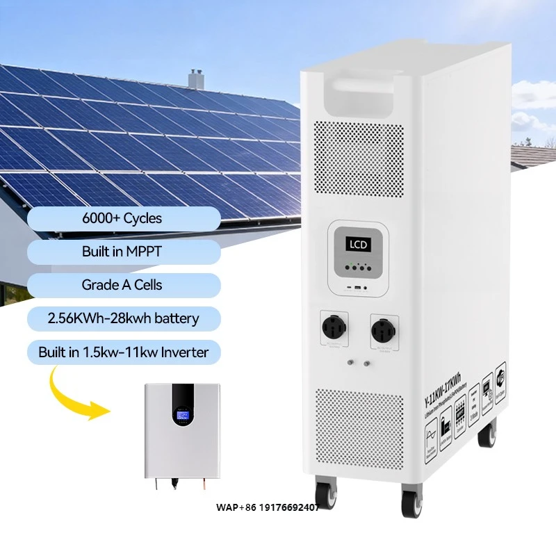 All-In-One 11kw Stackable ESS Off-Grid System 17kwh LiFePO4 Integrated Smart BMS Inverter Rechargeable Solar AC Output Home