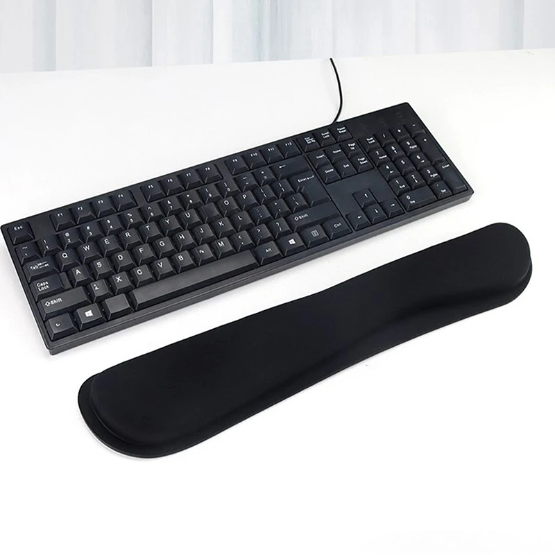 Keyboard Wrist Rest Pad Wrist Rest Mouse Pad Memory Foam Superfine Fibre for PC Computer Gaming Keyboard Raised Platform Hands