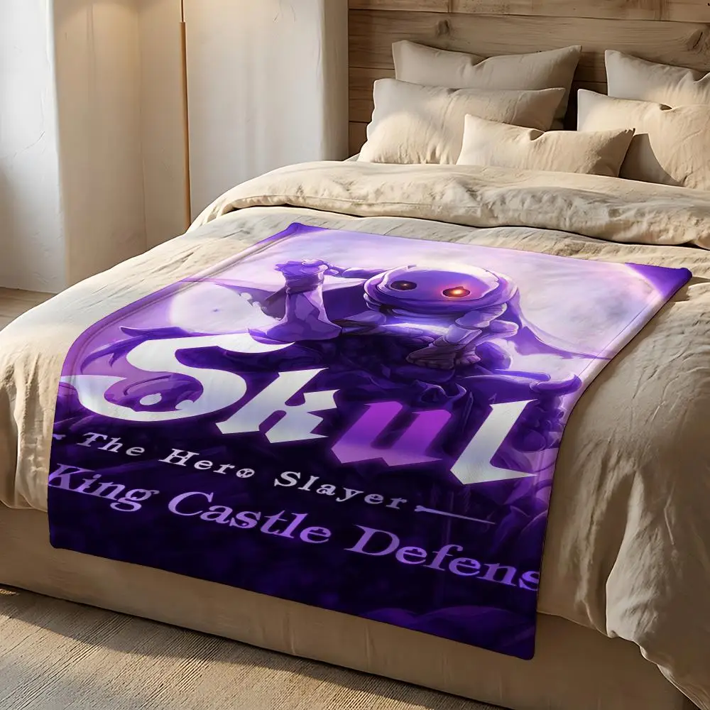 Video Game Skul The Hero Slayer Throw Short Plush Throw Blanket Soft Skin-Friendly Multi-Scene Home Office