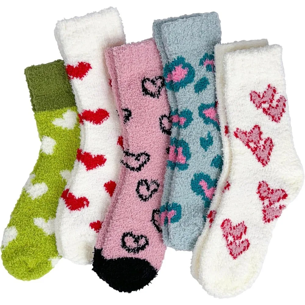 

Socks for Women, Warm Cozy Fluffy Thick Plush Sleeping Slipper Socks Stocking Stuffer Gifts
