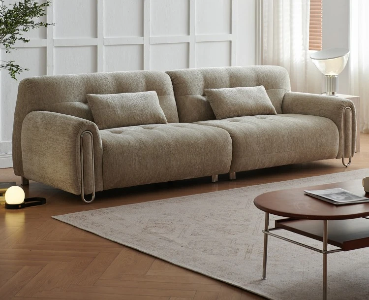 

Chenier sofa French retro medieval chenille fabric sofa