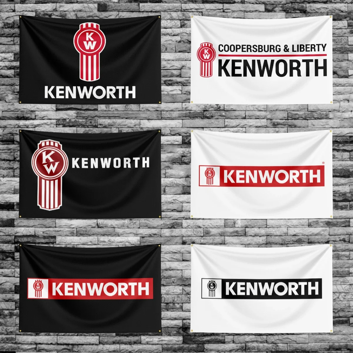 90*150CM Kenworths Racing car Flag Banner Polyester Printed Garage or Bedroom Living Room Decoration