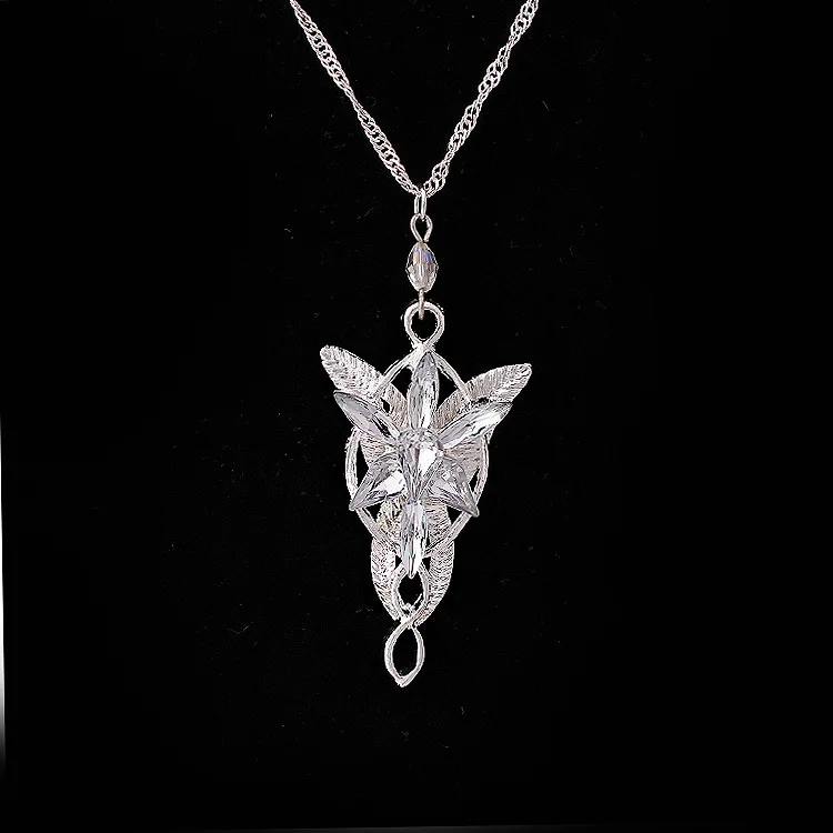 Fashion The Lord Necklace of Arwen Evenstar Pendent Necklace Jewelry Crystal Twilight Star Pendent Torque Gift for Women image 4