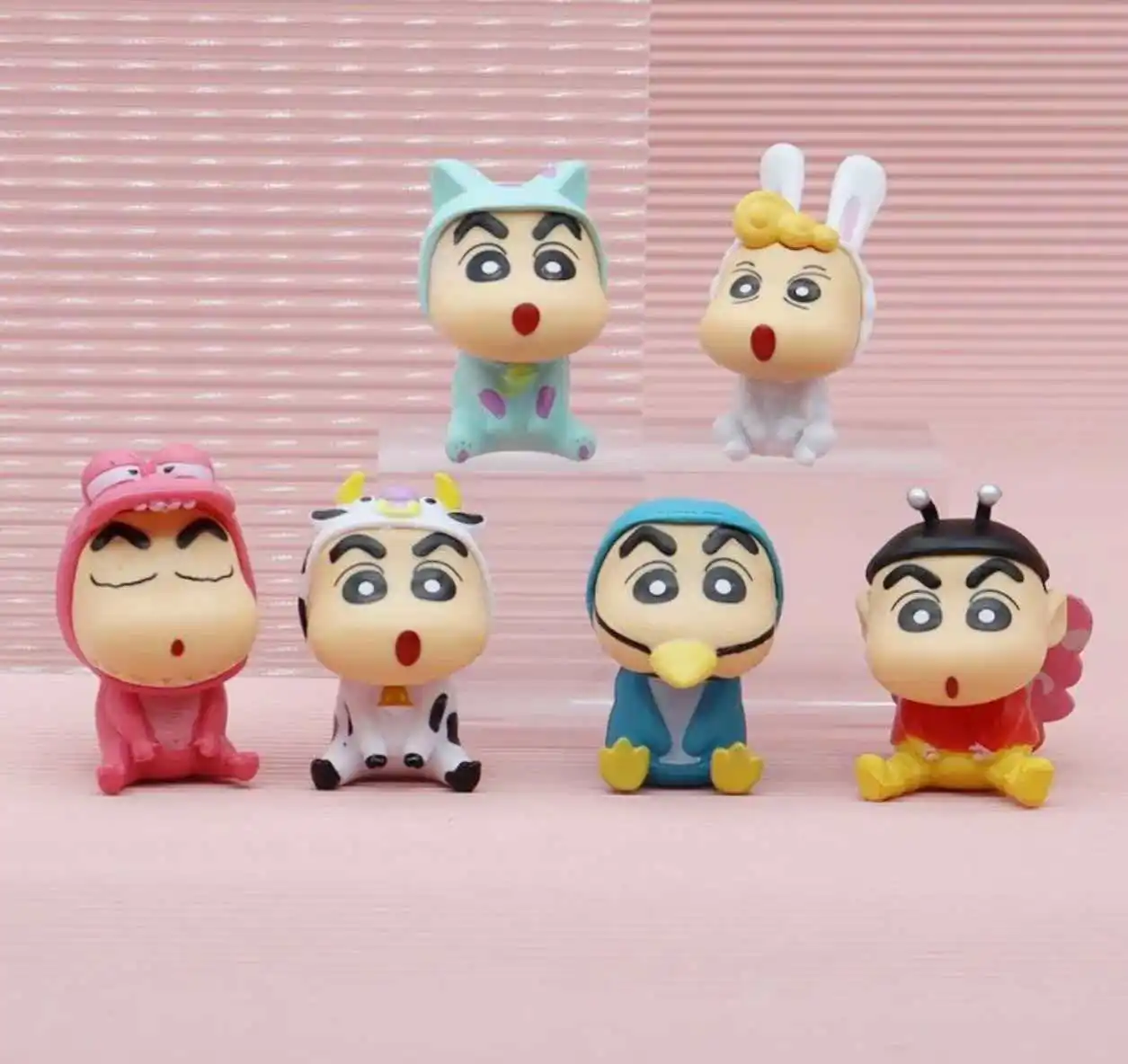 

In Stock 6pcs/Set Anime Figure Xiaoxin Blind Box Cute Cartoon Toy Lucky Bag Figure Cake Topper Ornament Festival Gift For Fans