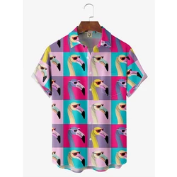 Mens Designer Clothes 3D Print Shirts Oversized Summer 2024 Travel Hawaii Beach Hawaiian Harajuku Dinosaur Camisa Masculino Tops