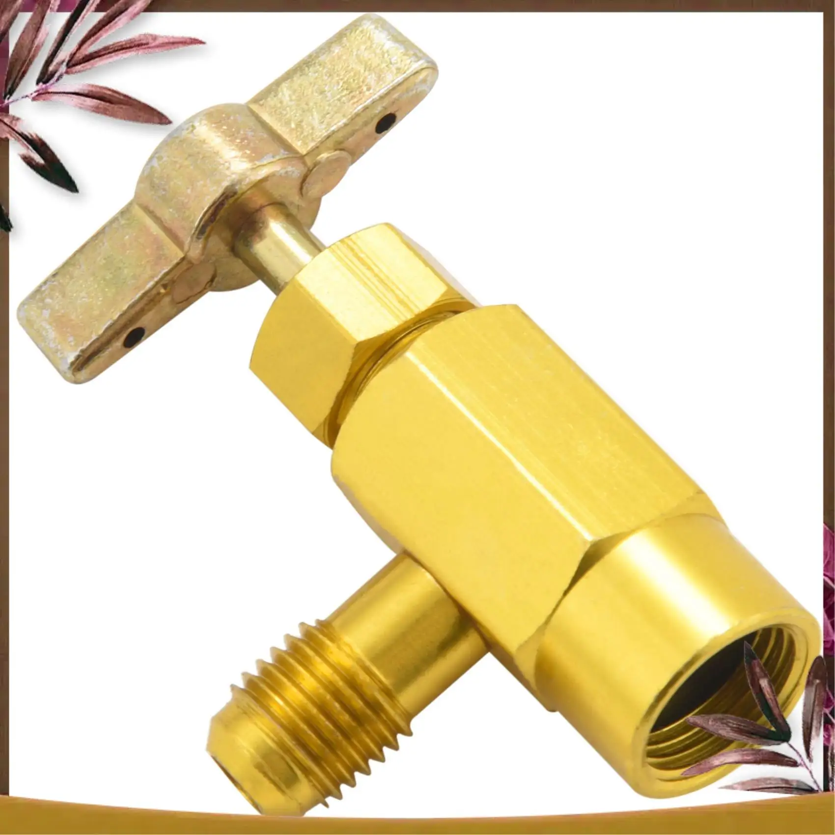 

AB59-1/4 Sae M14 Thread Adapter R-134A Automotive Air Conditioner Refrigerant Can Dispensing Bottle Tap Opener Valve