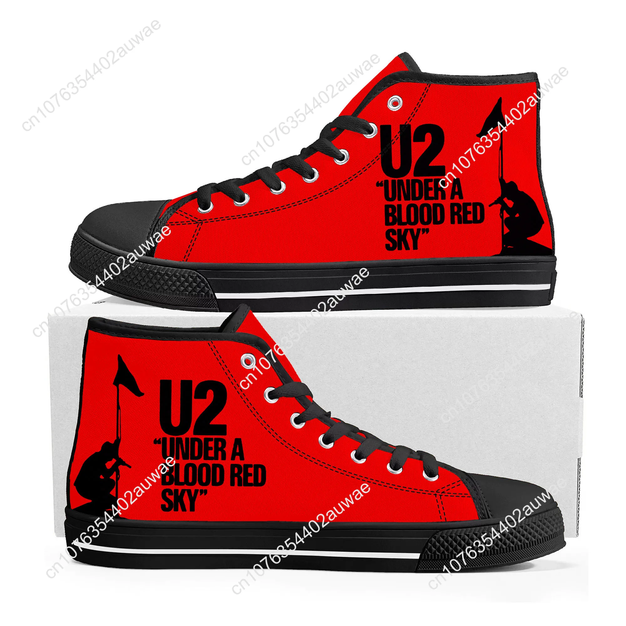 U2-zapatillas de deporte de lona para hombre y mujer, zapatos informales de alta calidad, a la moda, estilo Rock Band, punk, para adolescentes