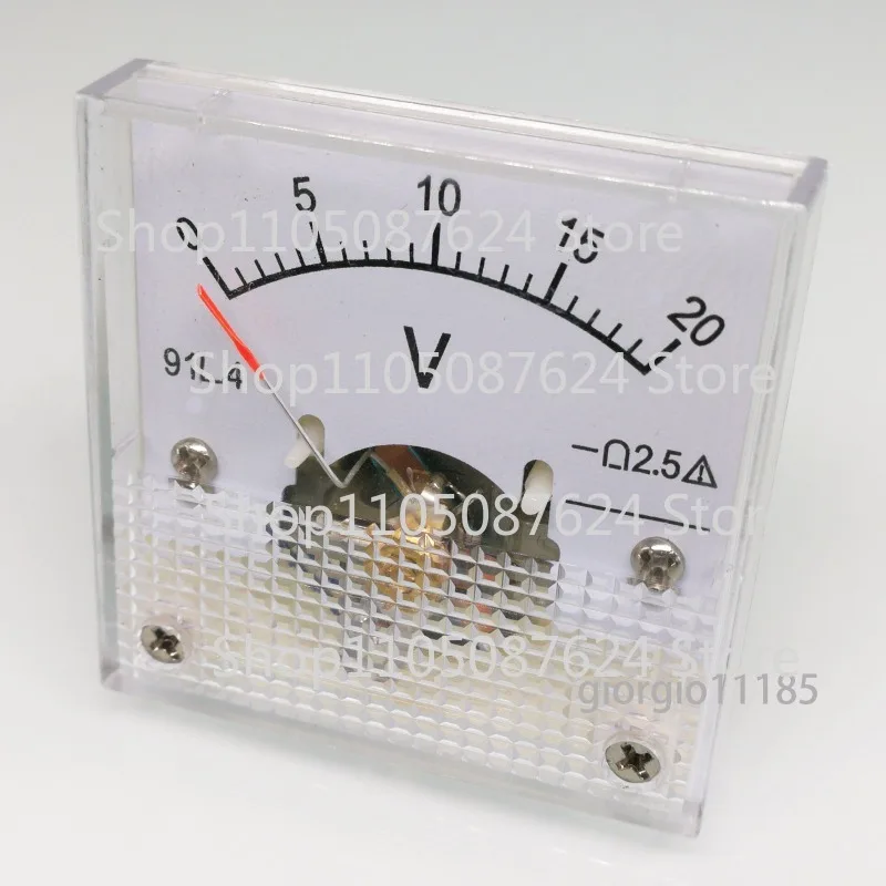 ZZZ AC 0 ~ 20V Square Analog Volt Pointer Needle Panel Meter Voltmeter 91L4
