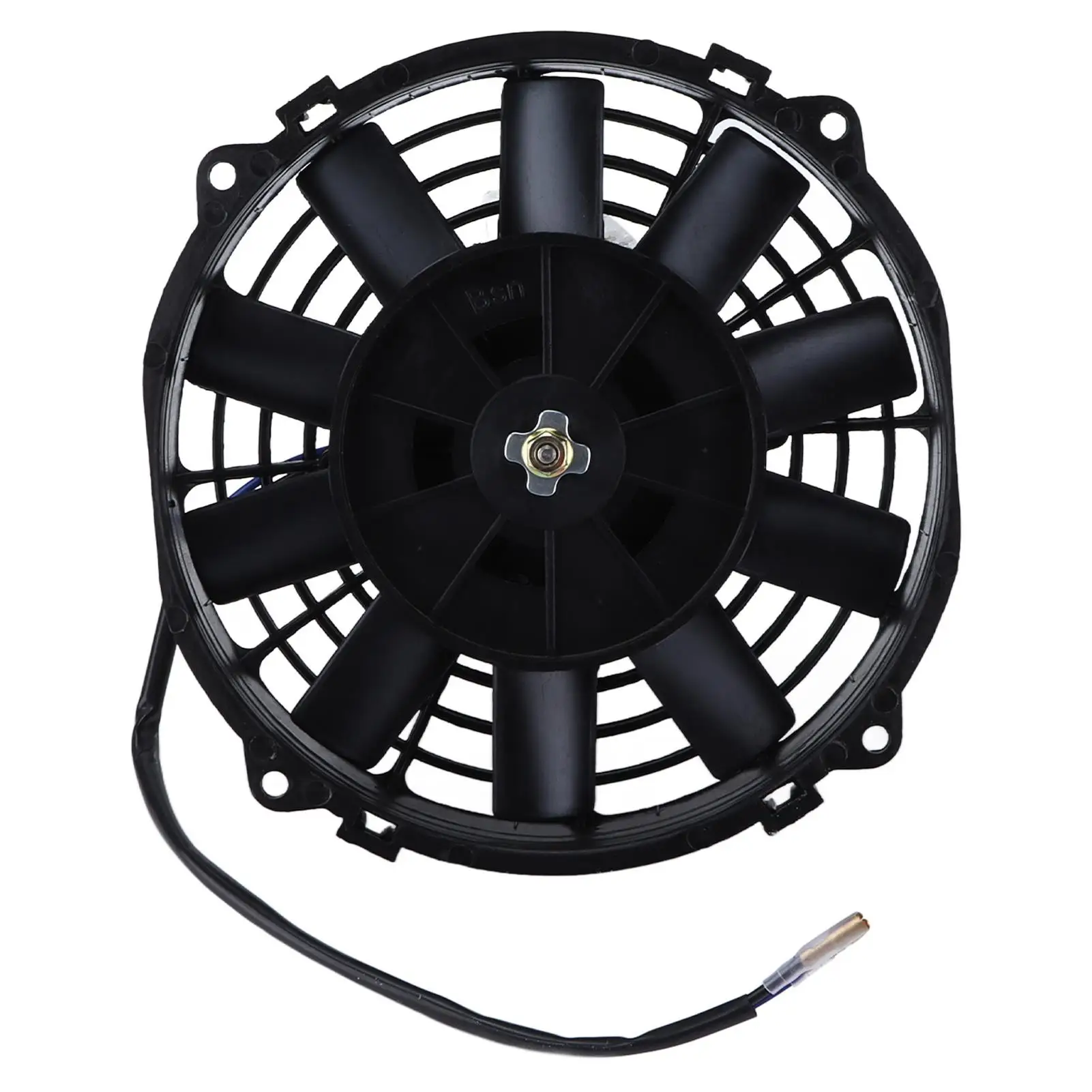 8in Electric Radiator Cooling Fan 12V 80W Straight Blade Pull Push Slim for ac System Intercooler