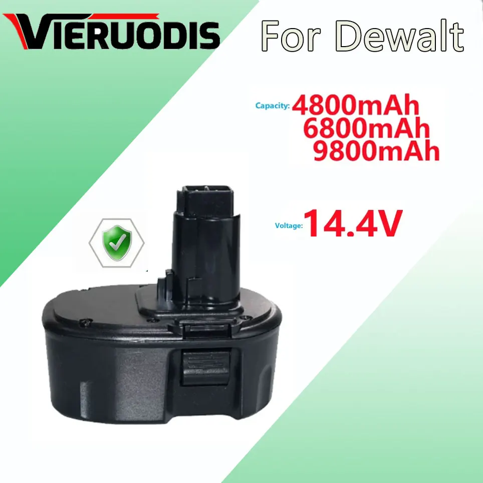 

4800mAh 6800mAh 9800mAh Replacement Battery for Dewalt 14.4V XRP DC9094 DW9091 DE9092 Cordless Power Tools