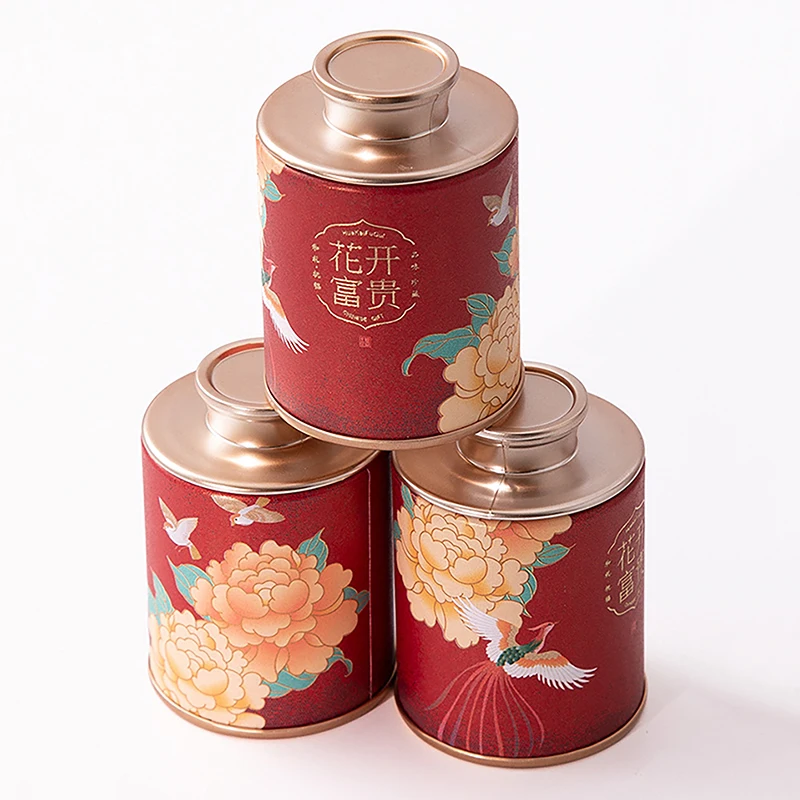 2024 Mini Empty Tea Tin Can Household Green Black Tea Sealed Jar Portable Home Small Tea Packaging Box Storage Jar