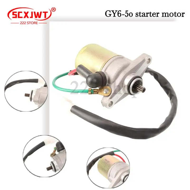 

High-Quality Electric Starter Motor Compatible with Motorcycle GY6 50cc 80cc Scooter Bike Engine