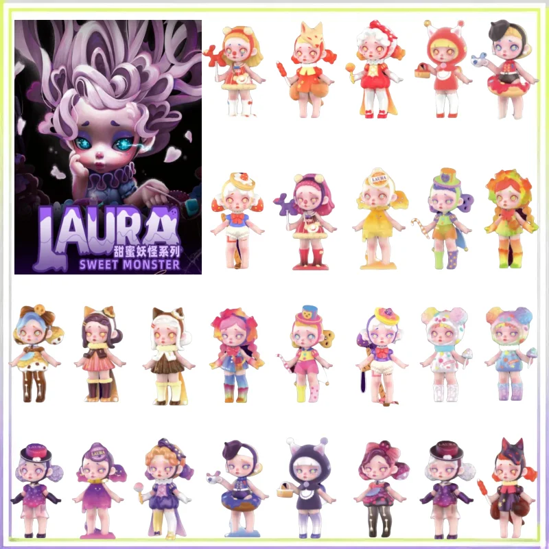 Laura Sweet Monster Series Blind Box Mystery Surprise Sammlerornamente Heilung Tischornamente Spielzeug Trendiges Geburtstagsgeschenk