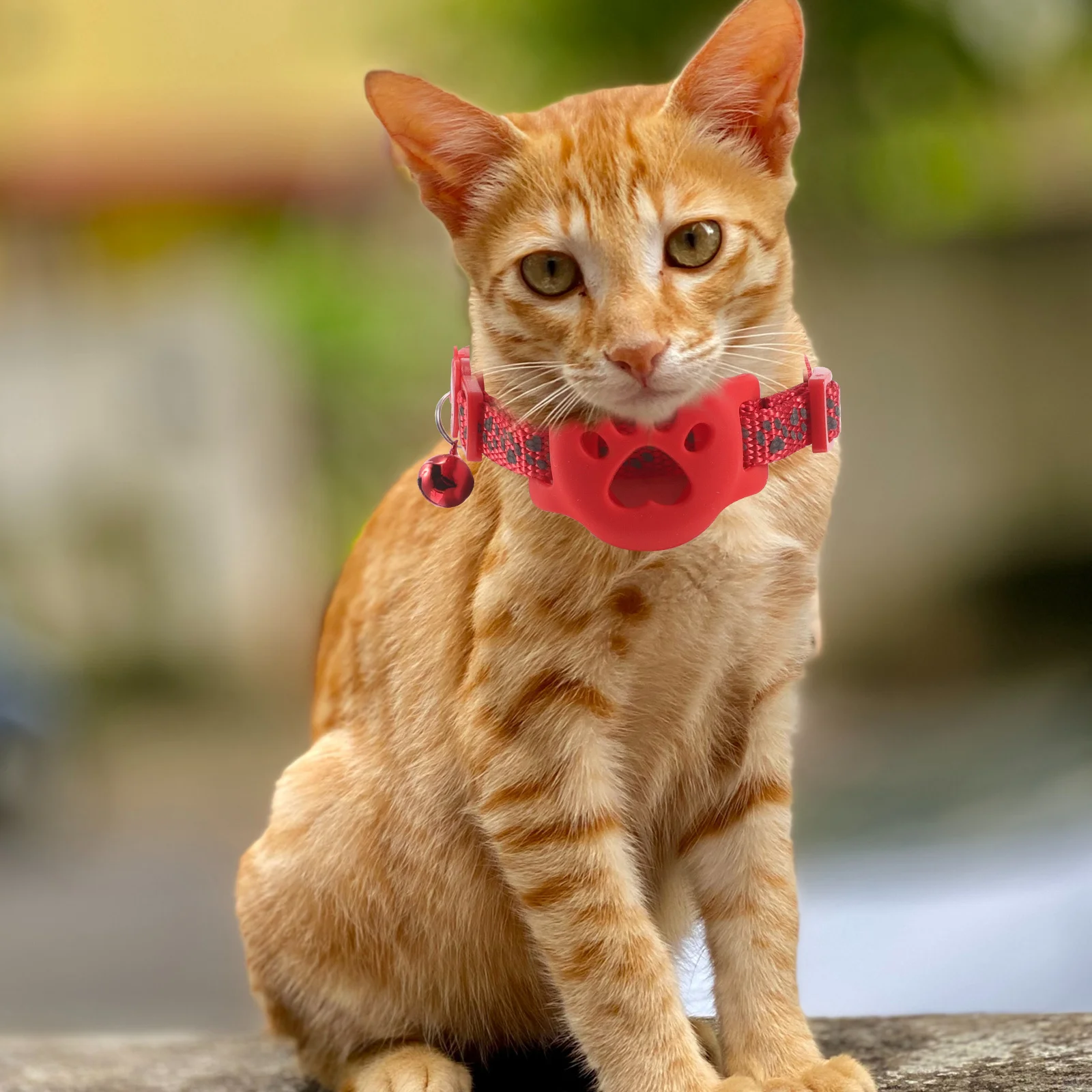 

3Pcs Reflective Pet Tracking Collar Cat Puppy Tracker Holder Protective Safety Band Kitten Locator Outdoor Daily Use