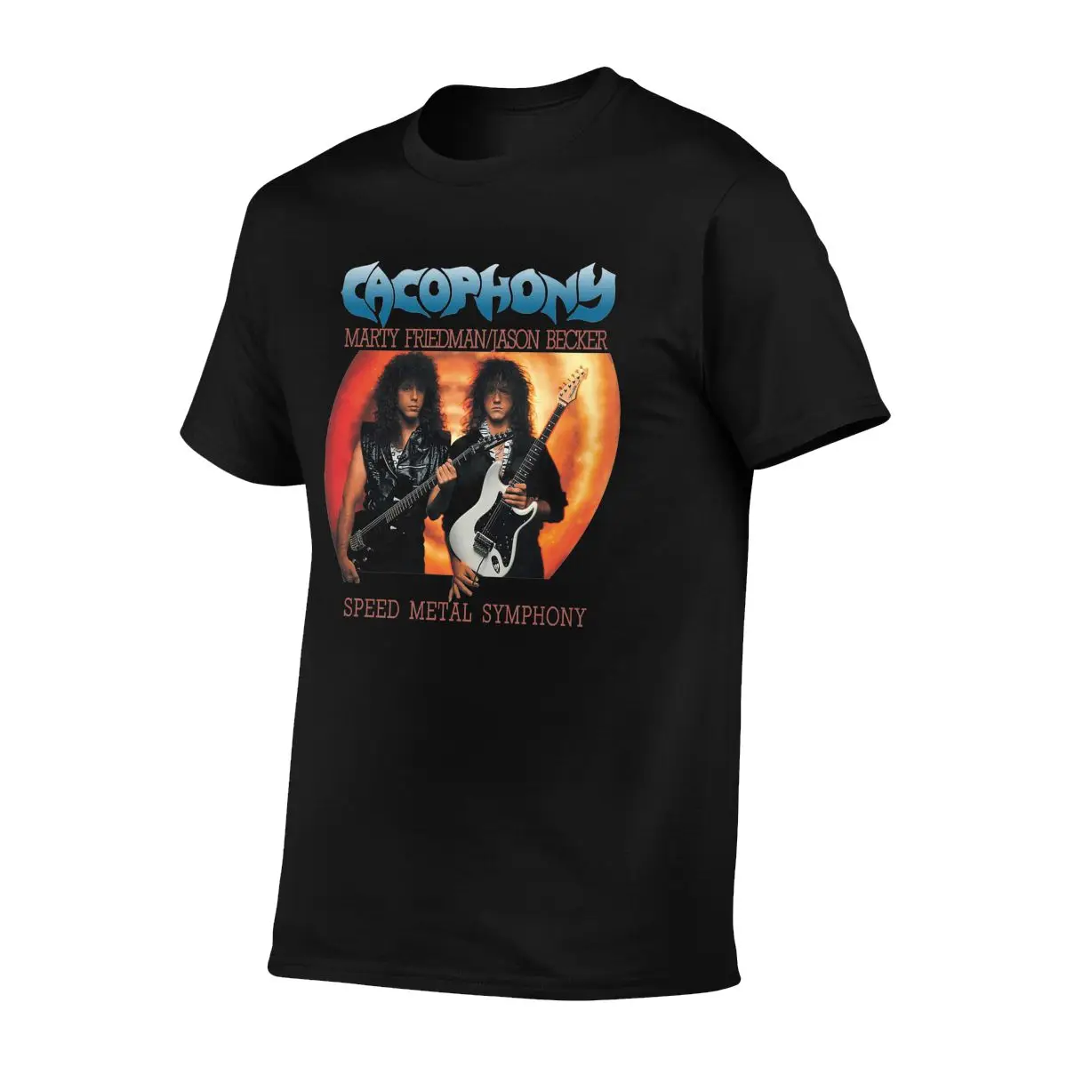 Cacophony Marty Friedman Jason Becker Speed Metal Symphony T-shirt Tee Shirt Cool Novelty