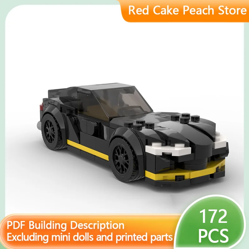 

Модель скоростного гоночного автомобиля MOC, строительные кирпичи GR Supra Hypercar, модульная технология, детские праздничные подарки, сборка игрушек, костюм