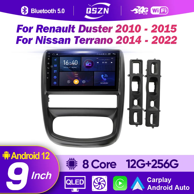 

Android 12.0 Car Radio Multimedia Player for Renault Duster 2010-2015 For Nissan Terrano 2014-2022 2 Din GPS Carplay Stereo DVD