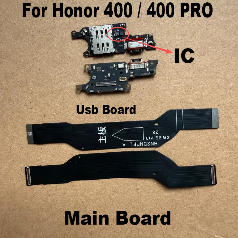 

Док-станция для зарядки USB для Huawei Honor 400 Pro + основная плата, материнская плата, разъем FPC LCD, замена гибкого кабеля материнской платы