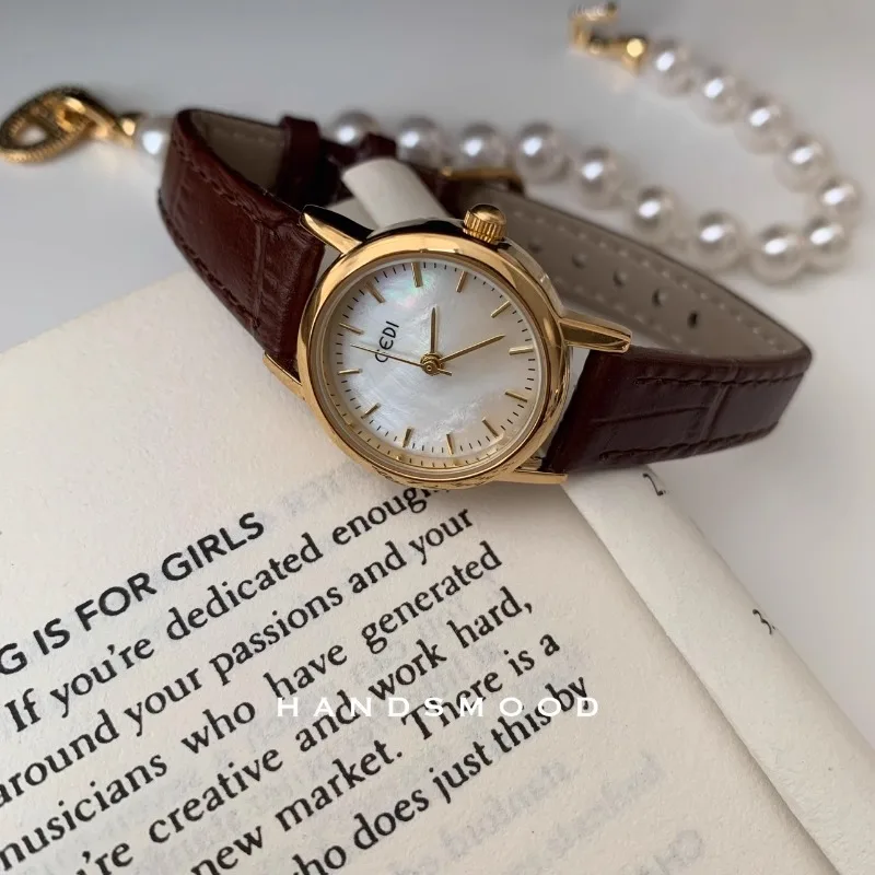 2024 Simple Women Watches Small Round Girl Belt Watches Quartz Wristwatches Women Watch Gift Reloj Para Mujer Women Watch