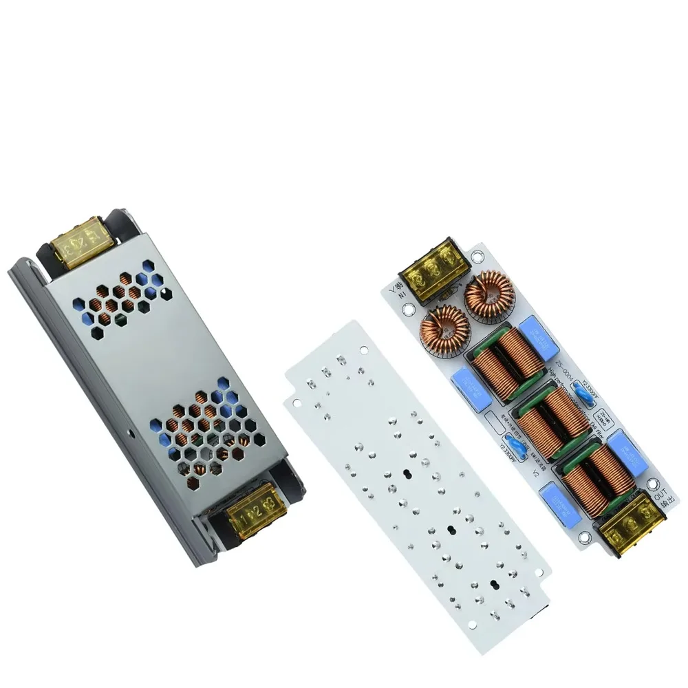 

Audio Amplifier Power Module ​4-Stage Single Phase AC EMI EMC Filter 110-250V 10A Electromagnetic Interference Suppressor