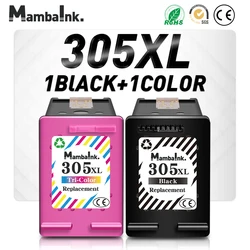 Mambaink Pack 305 XL Repalcement Inktcartridge Voor HP 305 XL HP 305XL Voor DeskJet 2710 2720 2722 4100 4130 4120 Envy 6032 6020