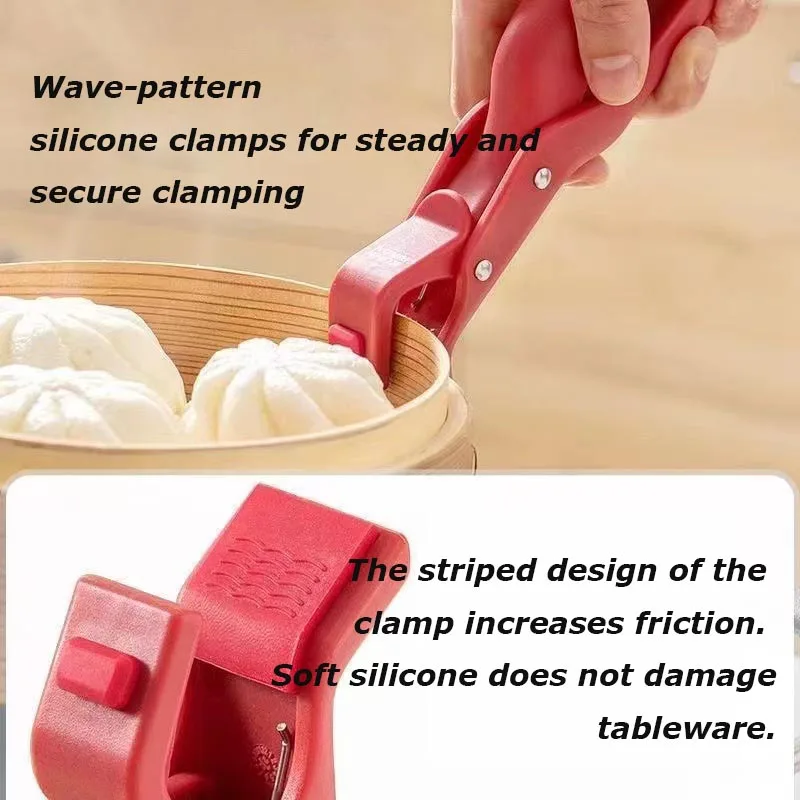 

Anti-scald Clip Silicone Kitchen Anti Scald Plate Bowl Dish Pot Holder Anti-hot Clip Lifter Kitchen Accessories Gadget