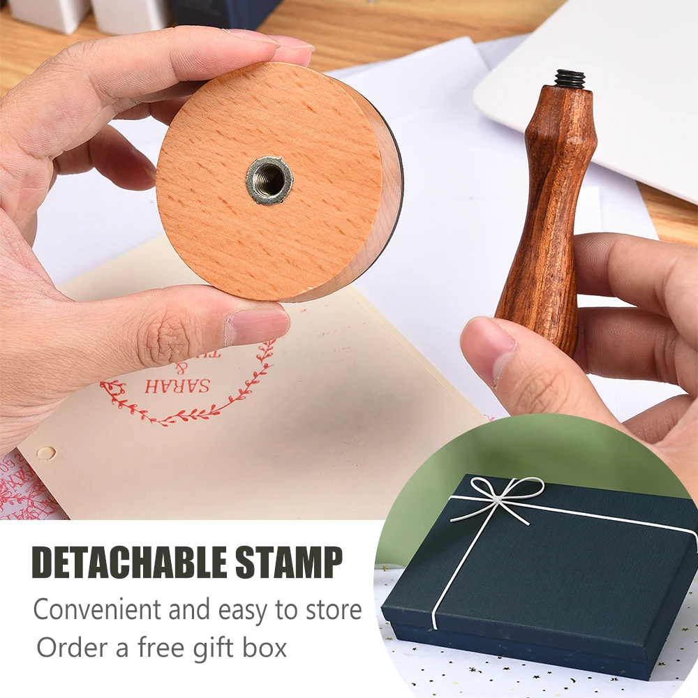 Personalized Stamp Custom Wooden Stamp Weddding Seal Stamp Logo For Invitation Stationery Custom Name Business Wedding Branding