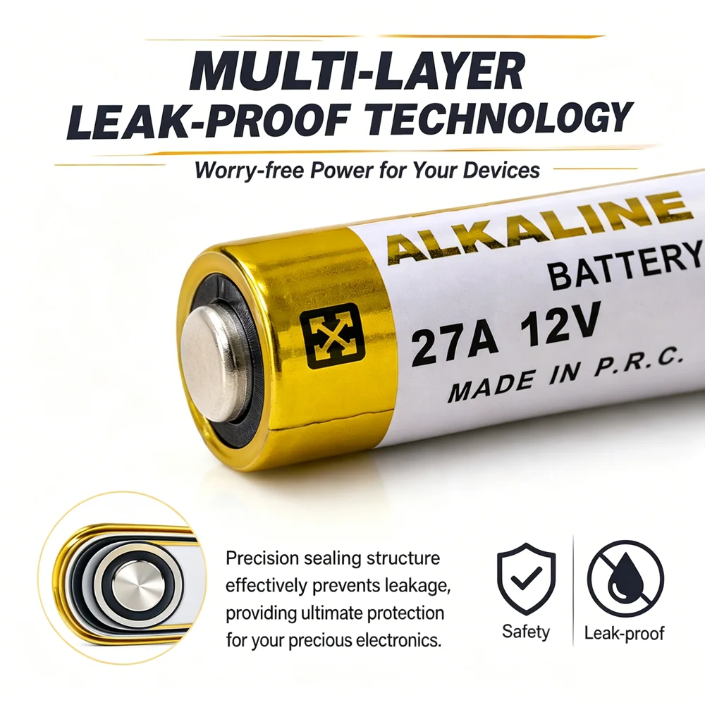 2-100 szt. Baterie alkaliczne 27A 12V A27 G27A MN27 MS27 GP27A L828 V27GA K27A VR27 R27A do dzwonka, pilota samochodowego, gamepada, Fla — zdjęcie produktu 3